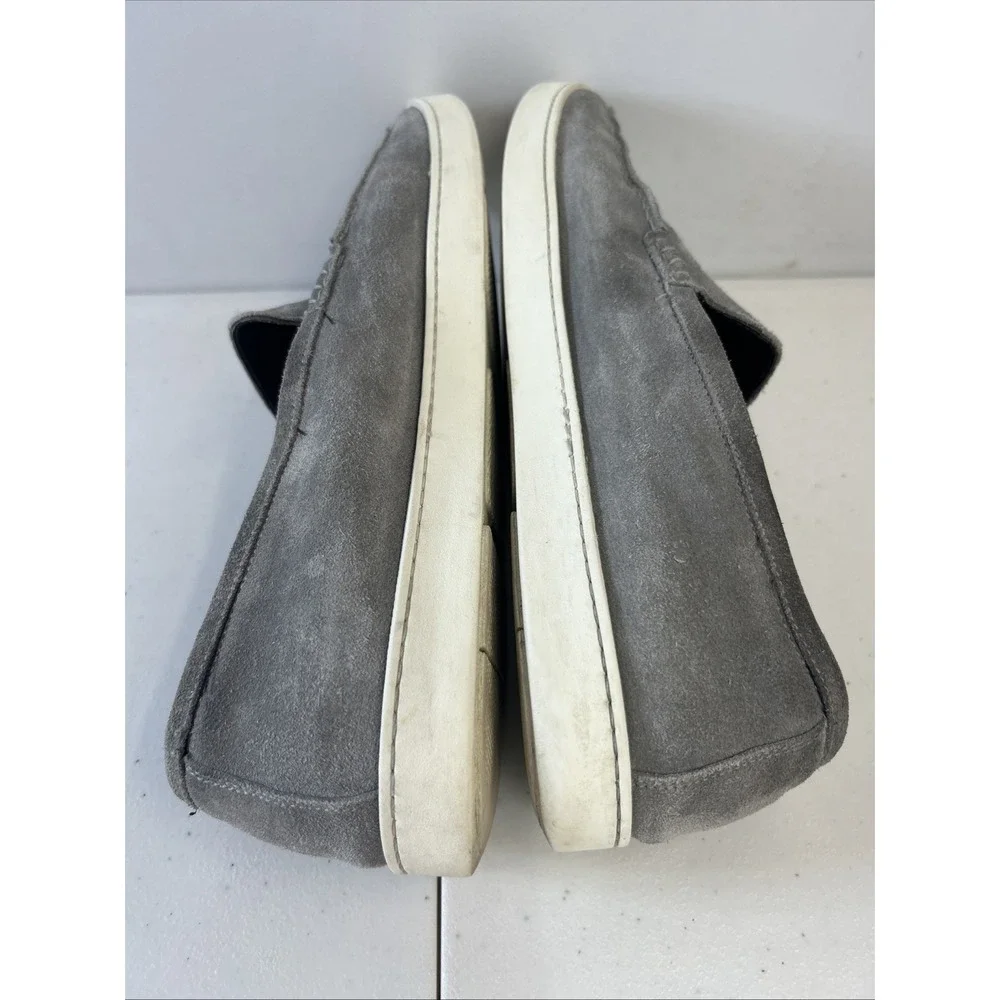 TO BOOT NEW YORK Adam Derrick Made in Italy Grey Suede Loafers Men's Size 11 US
